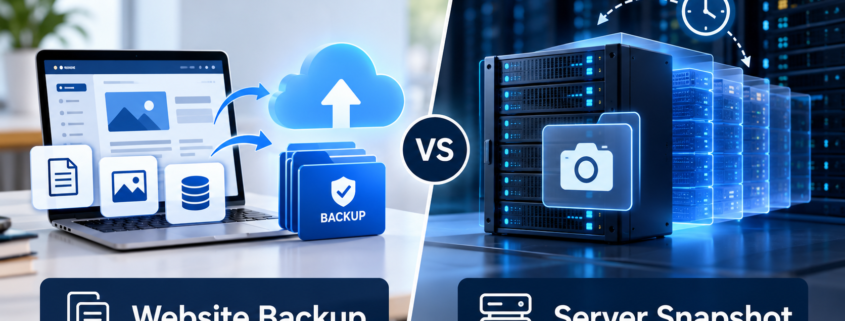 Website Backup vs Snapshot