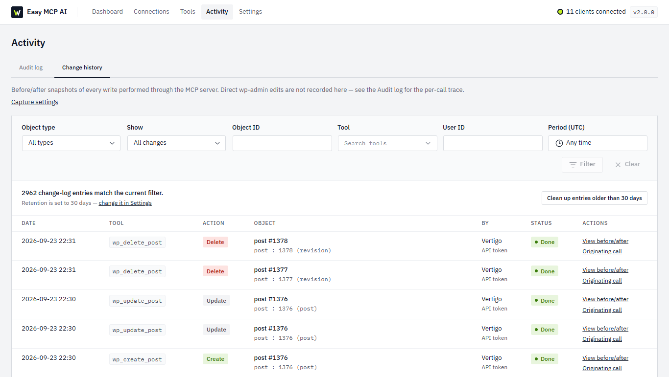 Easy MCP AI plugin integrations including Rank Math SEO